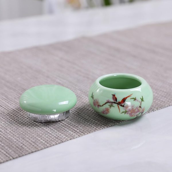 2 Empty Mini Cute Ceramic Jars