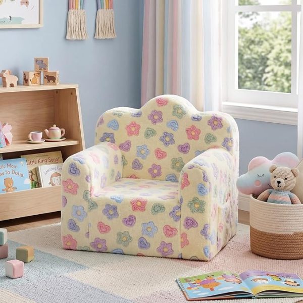 Portable Toddler Foam Sofa with Carry Handle and Lightweight Design